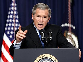 Bush Defends American Response to Disaster