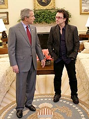 Bono Lunches with President Bush