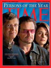 Bono, The Gateses 'Persons of the Year'
