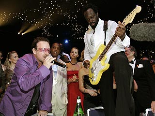 Bono Surprises Monte Carlo Revelers