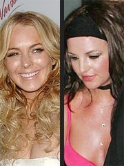 Lindsay Lohan Attends Britney Spears Concert