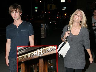 Carrie Underwood & Chace Crawford Eat at Justin's