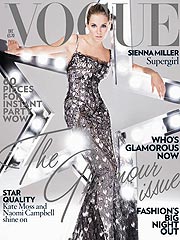 Hippie Chick Sienna Miller Goes Glam for British Vogue