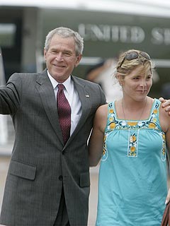 President Bush Jokes About Jenna's Wedding
