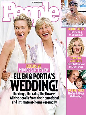 Celebrity Weddings, Ellen DeGeneres, Portia de Rossi : People.com