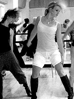 PHOTO: Britney Works It Out in the Dance Studio