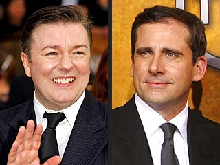 Steve Carell Jokes About 'Tension' with Ricky Gervais - Screen Actors