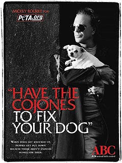 PHOTO: Mickey Rourke's New PETA Ad