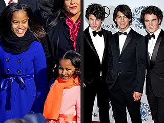 The Jonas Brothers Surprise the Obama Girls