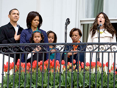 Obamas Celebrate Easter with Fergie