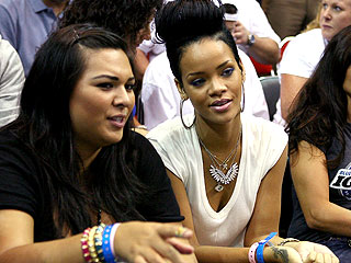 Rihanna and Chris Brown Go to NBA Game – But Not Together