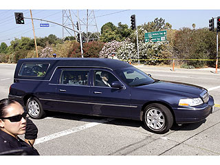 PHOTO: Michael Jackson’s Hearse En Route to Staples Center