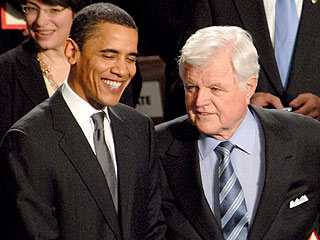Obama Remembers His Friend Teddy Kennedy