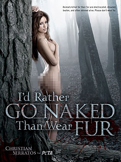 PHOTO: New Moon's Christian Serratos Goes Nude for PETA