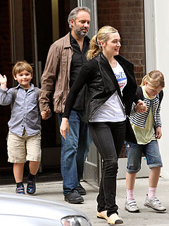 PHOTO: Kate Winslet Steps Out with Sam Mendes and Kids in New York - Kate Winslet, Sam Mendes ...