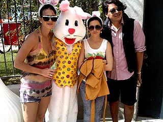 Katy Perry & Russell Brand Party with the Easter Bunny