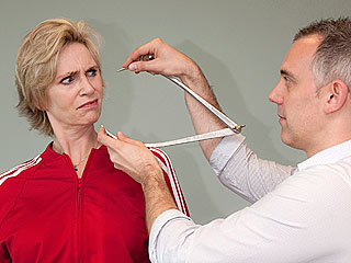 Jane Lynch (in Wax) Making Trip from London to L.A.