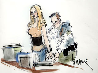 See Lindsay Lohan Getting Handcuffed