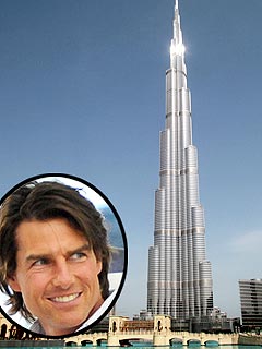 Tom Cruise Films Mission:Impossible Stunt Atop World's Tallest Building