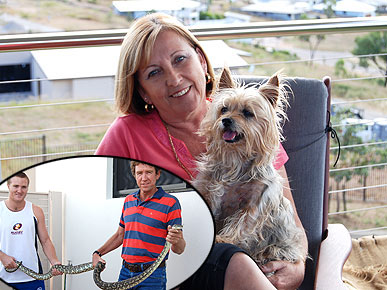 56-Year-Old Woman Wrestles 8-ft. Python to Save Dog