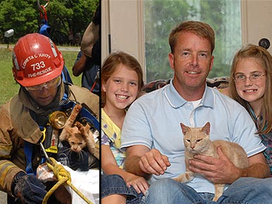 Georgia Firefighter Saves Cat's Life – Twice!
