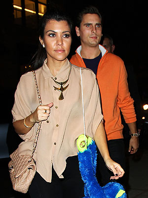 Kourtney Kardashian & Scott Disick's Glam Bowling Outing