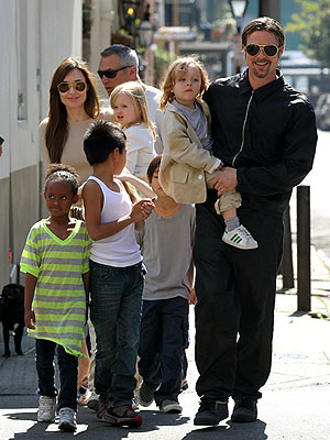 Angelina Jolie, Brad Pitt Out with the Family in New Orleans