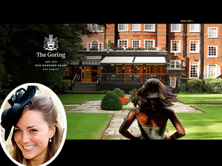 Kate Middleton, Pippa Middleton at Goring Hotel Before Royal Wedding