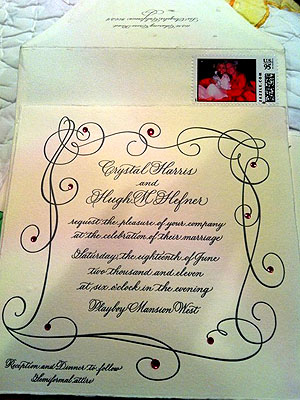 Hugh Hefner, Crystal Harris Wedding Invitation Revealed!