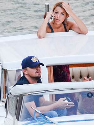 Blake Lively, Leonardo DiCaprio, Italy Boat Ride