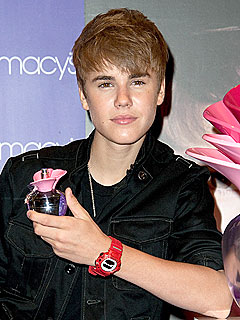 Justin Bieber Gets Tackled at Macy's