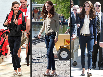 Kate Middleton Repeats Jeans in Canada