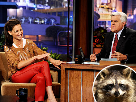 Katie Holmes Talks Raccoon Fear on Jay Leno