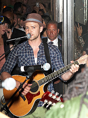Kim Kardashian Attends Justin Timberlake's Free Concert