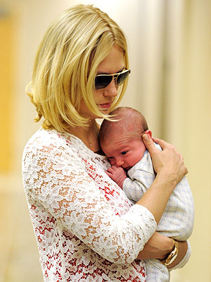 January Jones Baby Xander Meets Her Mad Men Cast: Pictures