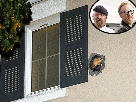 Mythbusters Mishap: Cannonball Crashes Into Two Homes, Minivan