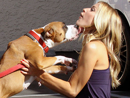 Kristin Cavallari Gets Kissed By a Dog: Photo