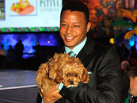 Terrence Howard Auctions Puppy at Alfred Mann Foundation Gala