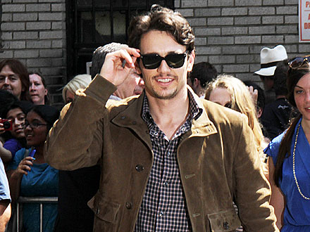 James Franco Dines with Costars in Louisiana