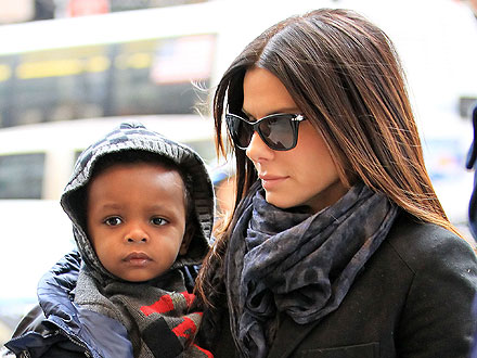 Sandra Bullock & Louis Check Out the Art (and Mac & Cheese) at the LACMA