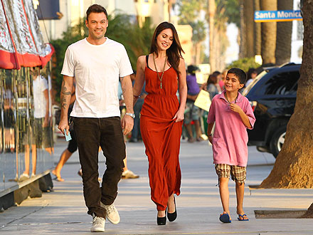 Megan Fox, Brian Austin Green & His Son Hit the Nail Salon