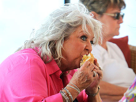 Paula Deen Burger Photo: Bad Example for a Diabetic?
