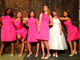 Lea Michele Shows Glee Gals Dressed as Bridesmaids | Lea Michele