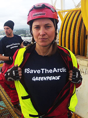 Lucy Lawless Arrested After 77 Hours Aboard Oil-Drilling Ship