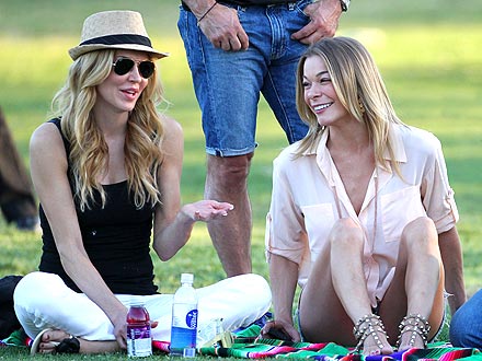 LeAnn Rimes & Brandi Glanville Smile Together at Soccer Game