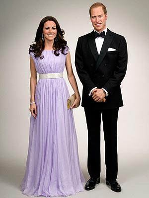 William and Kate at Madame Tussauds
