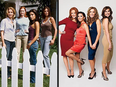 The Desperate Housewives Stars, Then and Now | Desperate Housewives, Eva Longoria, Felicity Huffman, Marcia Cross, Teri Hatcher