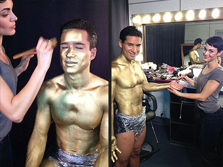 Mario Lopez, Courtney Mazza in Underwear for New Ads