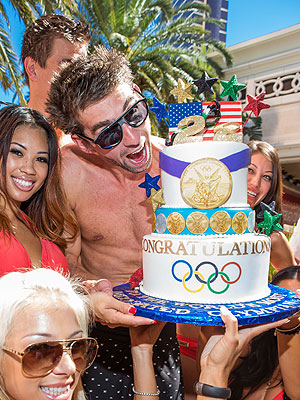 Michael Phelps Celebrates His Retirement with Las Vegas Pool Party