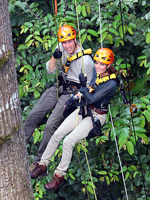 Prince William and Kate 'Upbeat' on Rainforest Trek